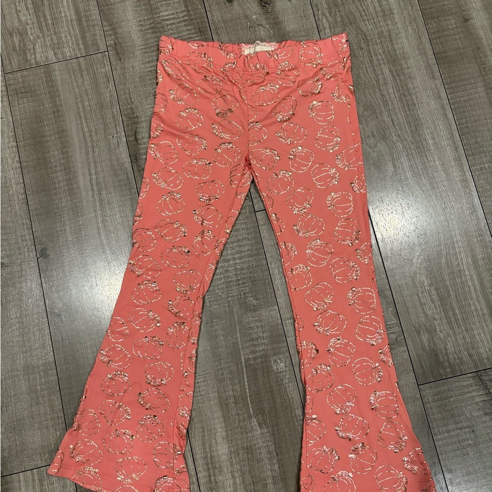 btween Coral Pumpkin Patch Kids Matching Set - Picture 2 of 4